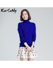 Sweter z golfem kobiety Plus rozmiar wełniany, długi rękaw damski sweter z kaszmiru kobiety Pull Femme Hiver swetry damskie 2019