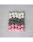 30 sztuk DIY filcowe kule z wełny 2cm Handmade dzieci dekoracja ścienna do pokoju wiszące przedszkole Pom Pom Garland najlepsze 