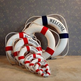 Rekwizyty studyjne wiszące na ścianę Fashion Hand Made Nautical Home Decor koło ratunkowe rzemiosło dekoracja salonu