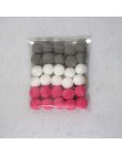 30 sztuk DIY filcowe kule z wełny 2cm Handmade dzieci dekoracja ścienna do pokoju wiszące przedszkole Pom Pom Garland najlepsze 