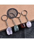 1 PC natural rose quartz brelok kryształ rock mineralnej biżuteria proste moda para dekoracji DIY prezent tendencja wisiorek