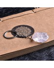 1 PC natural rose quartz brelok kryształ rock mineralnej biżuteria proste moda para dekoracji DIY prezent tendencja wisiorek