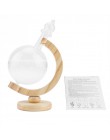 Twórczy Globe-Shaped barometr chemiczny butelka pulpit stacja pogodowa prognoza pogody bombka przezroczysta barometr chemiczny H