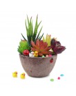 20 sztuk śliczne miniaturowa figurka ozdoby dla domu żółte kaczuszki figurka miniatura dla fairy garden wielkanoc decor Slime Ch
