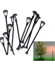 10 sztuk/zestaw Mini Decor lampa uliczna bajki miniatury ogrodowe mech do terrarium pulpit butelka ogród dekoracje z żywicy dla 