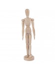 Drewniany manekin łączona lalka Model malarstwo rysunek artystyczny szkic manekin wystrój domu figurki miniaturowe
