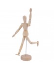 Drewniany manekin łączona lalka Model malarstwo rysunek artystyczny szkic manekin wystrój domu figurki miniaturowe