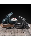 VILEAD 22cm żywica Hippo figurki brelok pulpit dekoracji akcesoria do domu ganek pilot zdalnego sterowania przechowywania zwierz