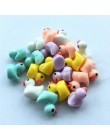 20 sztuk śliczne miniaturowa figurka ozdoby dla domu żółte kaczuszki figurka miniatura dla fairy garden wielkanoc decor Slime Ch