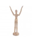 Drewniany manekin łączona lalka Model malarstwo rysunek artystyczny szkic manekin wystrój domu figurki miniaturowe