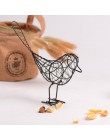 VILEAD 9 ''żelazne figurki ptaków 2 kolory abstrakcyjne ptaki miniatury Vintage figurka zwierzątko kreatywny prezent do dekoracj
