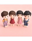 1 zestaw Cute Little Lovers miniaturowy krajobraz ozdoba DIY dom ogród domek dla lalek miłośnicy pary Ornament świąteczny prezen