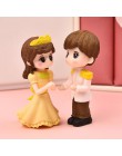 1 zestaw Cute Little Lovers miniaturowy krajobraz ozdoba DIY dom ogród domek dla lalek miłośnicy pary Ornament świąteczny prezen