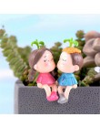 1 zestaw Mini stołek pary lalki bajki miniatury ogrodowe wystrój domek dla lalek/Terrarium figurki figurka DIY mikro element dek