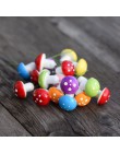 20 sztuk czerwony/wielobarwne pianki grzyby miniatury dla bajki ogród DIY butelka krajobraz dekoracyjne grzyby rysunek dekoracyj
