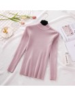 Nowy sweter z dzianiny z golfem kobiet luźny pulower kobiety jesień zimowe bluzki koreańskie swetry moda 2018 kobiet sweter Jump