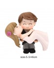 1 para śliczne miłośników para figurki miniaturowe rzemiosło z gitarą Ornament bajki wystrój ogrodu akcesoria do dekoracji domu
