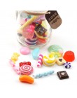 30 sztuk/partia Mix kolory projekt Cabochons mieszkanie powrót żywica brokat pastelowe konfetti cukierki żywica dla dzieci DIY o