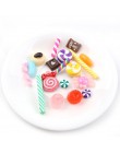 30 sztuk/partia Mix kolory projekt Cabochons mieszkanie powrót żywica brokat pastelowe konfetti cukierki żywica dla dzieci DIY o