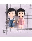 1 para śliczne miłośników para figurki miniaturowe rzemiosło z gitarą Ornament bajki wystrój ogrodu akcesoria do dekoracji domu