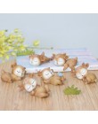 Śpiące dziecko Deer statua Mini 3D Deer figurka rzemiosło żywiczne dekoracja dla domu ogród samochód stół ornament dekoracyjny p