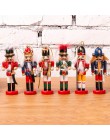 5 6 sztuk/zestaw dziadek do orzechów Puppet nowy 12 CM/12.5 CM/10.5 CM Glitter Powder klasyczny dziadek do orzechów Puppet wisio