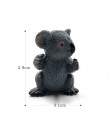Symulacja wiewiórka słoń papuga Wombat figurka zwierzątka home decor miniaturowe bajkowe akcesoria do dekoracji ogrodu rysunek