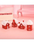 1-7 sztuk/zestaw miniaturowe choinki święty mikołaj bałwany Terrarium akcesoria pudełko wróżka figurki ogrodowe lalki wystrój do