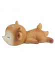 Śpiące dziecko Deer statua Mini 3D Deer figurka rzemiosło żywiczne dekoracja dla domu ogród samochód stół ornament dekoracyjny p