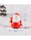 1-7 sztuk/zestaw miniaturowe choinki święty mikołaj bałwany Terrarium akcesoria pudełko wróżka figurki ogrodowe lalki wystrój do