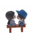 1 zestaw Mini stołek pary lalki bajki miniatury ogrodowe wystrój domek dla lalek/Terrarium figurki figurka DIY mikro element dek