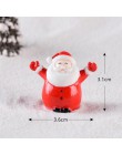 1-7 sztuk/zestaw miniaturowe choinki święty mikołaj bałwany Terrarium akcesoria pudełko wróżka figurki ogrodowe lalki wystrój do
