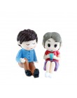 1 zestaw Mini stołek pary lalki bajki miniatury ogrodowe wystrój domek dla lalek/Terrarium figurki figurka DIY mikro element dek