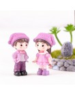 1 zestaw Mini stołek pary lalki bajki miniatury ogrodowe wystrój domek dla lalek/Terrarium figurki figurka DIY mikro element dek