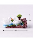 Mikro element dekoracji krajobrazu miłośnicy trawy królik wiewiórka kaczka figurka home decor miniaturowa bajkowa dekoracja ogro