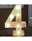 Świecące led Letter lampka nocna alfabet angielski numer lampa wesele dekoracja dekoracja bożonarodzeniowa akcesoria