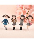 Hot 4 sztuk/zestaw bajki figurki ogrodowe miniaturowe Hayao Miyazaki aniołki rzemiosło żywiczne Ornament gnomy mech do terrarium