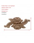 VZLX nowy kwiat rzeźbione w drewnie naturalne drewniane aplikacje na szafka niepomalowane drewniane listwy naklejka dekoracyjna 