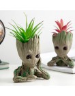 Akcesoria do dekoracji domu Baby Groot obsadka do pióra rośliny doniczka śliczne drzewo figurki miniaturowy Model dekoracja stoł