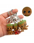 Strongwell Baby Groot Keys łańcuch drzewo człowiek Model Marvel strażnicy Groot lalka Galaxy Avengers dekoracja figurka Kid Cart