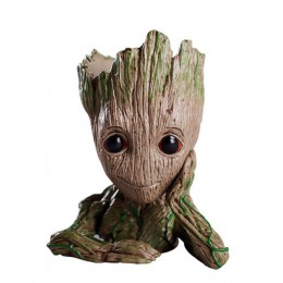 Akcesoria do dekoracji domu Baby Groot obsadka do pióra rośliny doniczka śliczne drzewo figurki miniaturowy Model dekoracja stoł