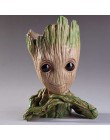 Akcesoria do dekoracji domu Baby Groot obsadka do pióra rośliny doniczka śliczne drzewo figurki miniaturowy Model dekoracja stoł