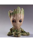 Akcesoria do dekoracji domu Baby Groot obsadka do pióra rośliny doniczka śliczne drzewo figurki miniaturowy Model dekoracja stoł