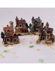 JX-LCLYL żywica Mini bajki miniaturowe ogrodowe strzechą krajobraz domu mikro udekorować Ornament