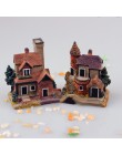 JX-LCLYL żywica Mini bajki miniaturowe ogrodowe strzechą krajobraz domu mikro udekorować Ornament