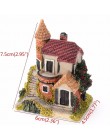 JX-LCLYL żywica Mini bajki miniaturowe ogrodowe strzechą krajobraz domu mikro udekorować Ornament