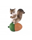 4 sztuk/zestaw piękny Model rodziny wiewiórka Cartoon figurka zwierzątko domek dla lalek ciasto Home Decor miniaturowa bajkowa d