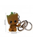 Strongwell Baby Groot Keys łańcuch drzewo człowiek Model Marvel strażnicy Groot lalka Galaxy Avengers dekoracja figurka Kid Cart