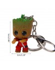 Strongwell Baby Groot Keys łańcuch drzewo człowiek Model Marvel strażnicy Groot lalka Galaxy Avengers dekoracja figurka Kid Cart