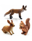 Symulacja mały lisek zając królik wiewiórka figurka zwierzątka home decor miniaturowe bajkowe akcesoria do dekoracji ogrodu stat